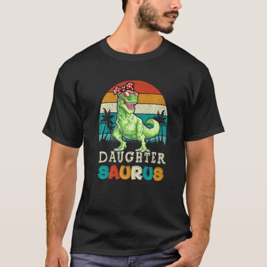 Daughtersaurus Trex Dinosaur Daughter Saurus Famil T-shirt (Voorkant)