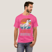 Daughtersaurus Trex Dinosaur Daughter Saurus Famil T-shirt (Voorkant volledig)