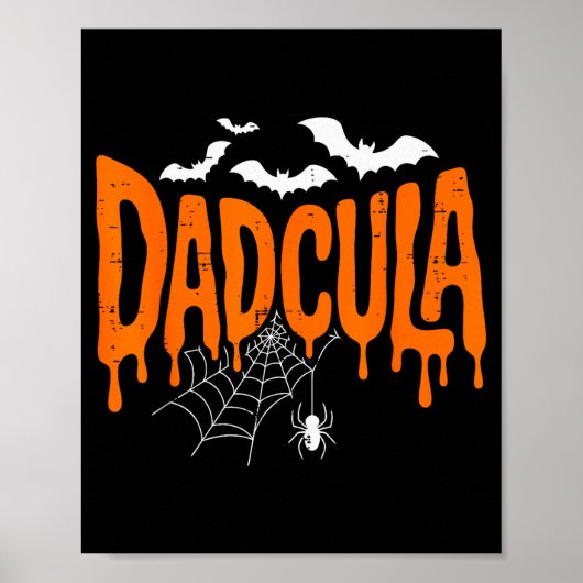 Daula Grappige Halloween Vader Kostuum Sder Vleerm Poster (Voorkant)