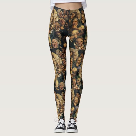 Daumier’s Expressions art leggings (Voorkant)