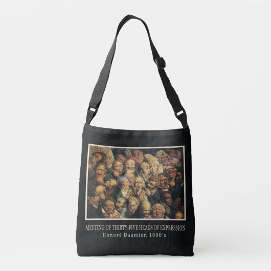 Daumier’s Expressions kunsttassen Crossbody Tas (Achterkant)