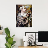 Daumier’s Pierrot art poster (Thuiskantoor)