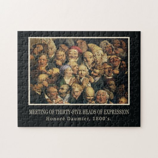 Daumier's Expressions art puzzle Legpuzzel (Horizontaal)