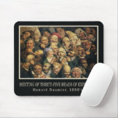 Daumier's Expressions mousepad Muismat (Met muis)