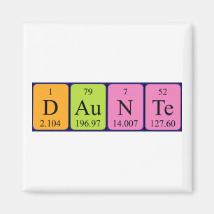Daunte Periodieke Naam Magnet