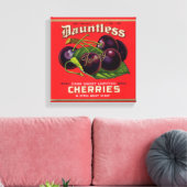Dauntless Cherries in Heavy Syrup uit de jaren '30 Canvas Afdruk (Insitu (Woonkamer))