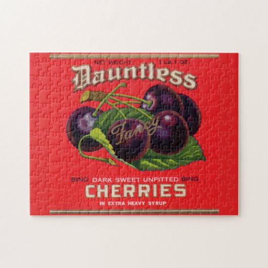 Dauntless Cherries in Heavy Syrup uit de jaren '30 Legpuzzel (Horizontaal)