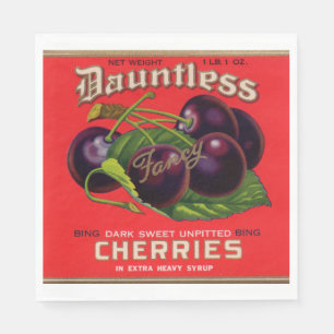 Dauntless Cherries in Heavy Syrup uit de jaren '30 Servet