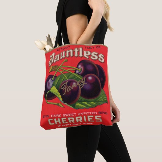 Dauntless Cherries in Heavy Syrup uit de jaren '30 Tote Bag (Dichtbij)