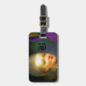 Dauphin French Baroque Monogram Bagagelabel (Voorkant verticaal)