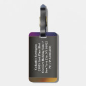 Dauphin French Baroque Monogram Bagagelabel (Achterkant verticaal)