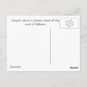 Dauphin Island, Alabama Briefkaart (Achterkant)