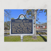 Dauphin Island, Alabama, Historic Sign Briefkaart (Voorkant)