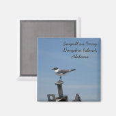 Dauphin Island, Alabama magneet (Voorkant / Achterkant)