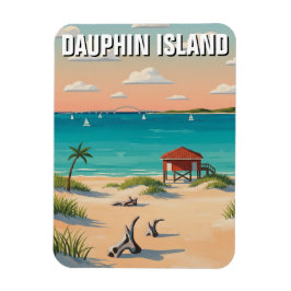 Dauphin Island Alabama Travel Magneet