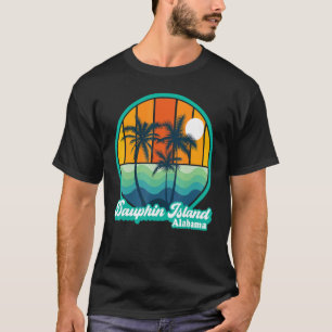  Dauphin Island Alabama Zomer 90s Beach Zo T-shirt