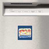 Dauphin Island Beach Huizen Magnet (Insitu (Vaatwasser))