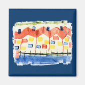 Dauphin Island Beach Huizen Magnet (Voorkant)