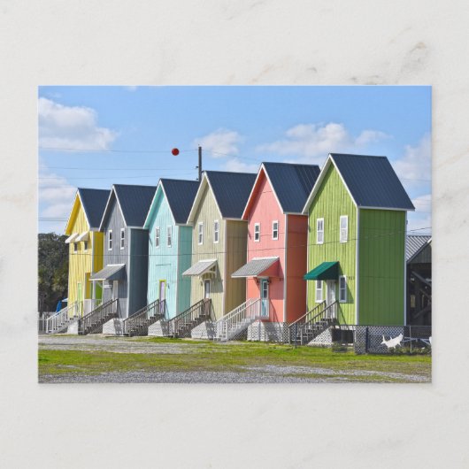 Dauphin Island Houses, Alabama Briefkaart (Voorkant)