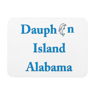 Dauphin Island Sign Magnet Magneet