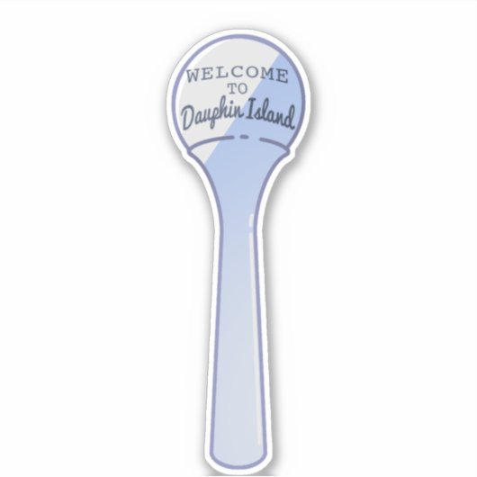 Dauphin Island Water Tower Sticker (Voorkant)