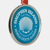 Dauphin Island (zeeschelp) Metalen Ornament (Rechts)