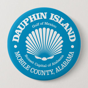 Dauphin Island (zeeschelp) Ronde Button 4,0 Cm