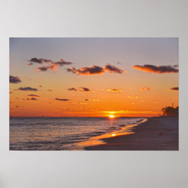 Dauphin Island Zonsondergang, Alabama Poster