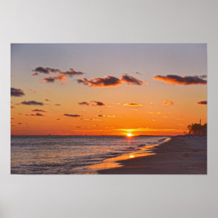 Dauphin Island Zonsondergang, Alabama Poster
