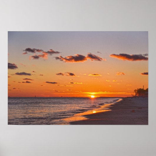 Dauphin Island Zonsondergang, Alabama Poster (Voorkant)