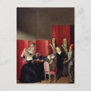 Dauphin overgenomen van zijn familie, 3 juli 1793 briefkaart