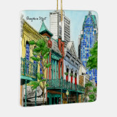 Dauphin Street, Mobile, Alabama Keramisch Ornament (Rechts)