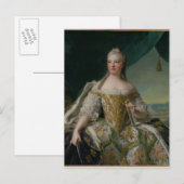 Dauphine Marie-Josephe de Saxe 1751 Briefkaart (Voorkant / Achterkant)