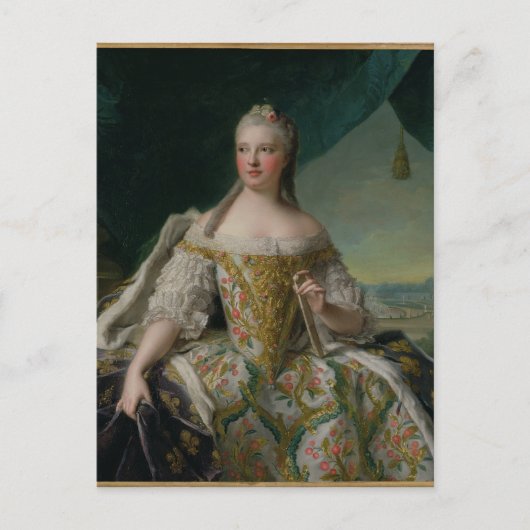 Dauphine Marie-Josephe de Saxe 1751 Briefkaart (Voorkant)