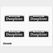 Dauphine St., New Orleans Street Sign. Rechthoekige Sticker (Vel)