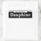 Dauphine St., New Orleans Street Sign. Rechthoekige Sticker (Tas)