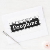 Dauphine St., New Orleans Street Sign. Rechthoekige Sticker (Envelop)
