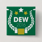 Dauw 2016 vierkante knop button 5,1 cm (Voorkant)