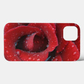 Dauw bedekte rode roos versiert grafsite in Case-Mate iPhone case (Achterkant (horizontaal))