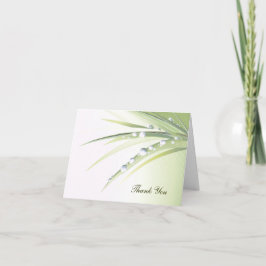 Dauw druppel dank je bedankkaart