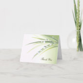 Dauw druppel dank je wel bedankkaart (Voorkant)