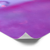 Dauw druppels op bloemblad abstract. poster (Hoek)