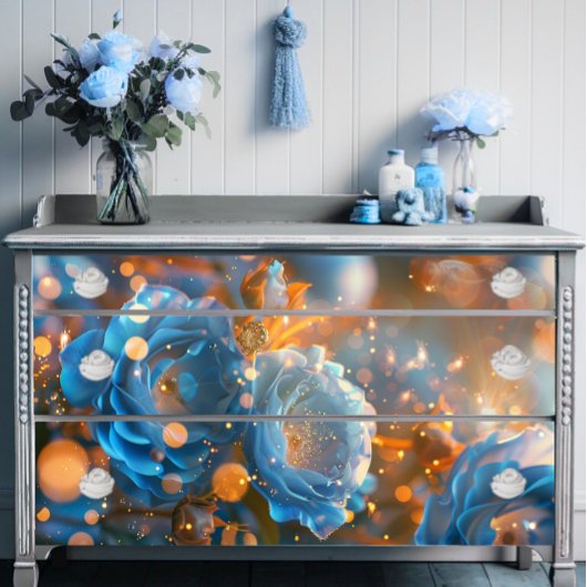 Dauw gekuste Bloemen Decoupage Tissuepapier
