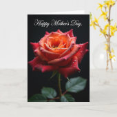 Dauw gekuste moeders kaart (Gele Bloem)