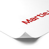 Dauw op een rode rozenprint - Selecteer uw Lijst Poster (Hoek)