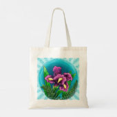 Dauwdrup iris tote bag (Achterkant)