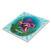 Dauwdruppel iris tegeltje (Zijkant)