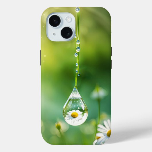 dauwdruppel met daisy reflectie Case-Mate iPhone case (Achterkant)