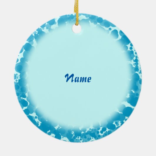 dauwdruppeliris keramisch ornament (Achterkant)