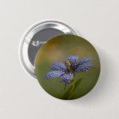 Dauwige Blauwe Ogen Ronde Button 5,7 Cm (Voorkant /achterkant)
